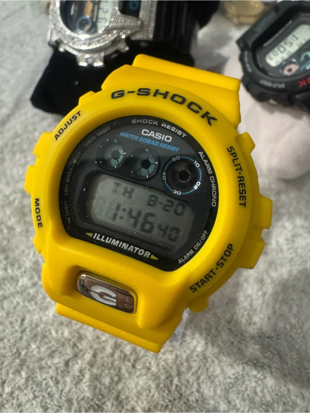 Casio G-Shock Yellow Digital Illuminator Watch